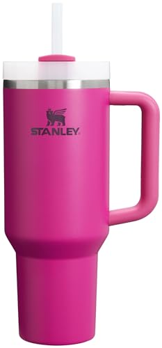 Stanley Quencher H2.0 Tumbler with Handle & Straw 40 oz | Twist On 3-Way Lid | Cupholder Compatible for Travel | Insulated Stainless Steel Cup | BPA-Free | Fuchsia