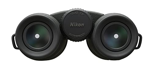 Nikon PROSTAFF P3 10x42 Binocular | Waterproof, fogproof, Rubber-Armored Full-Size Binocular, Wide Field of View & Long Eye Relief, Limited Official Nikon USA Model