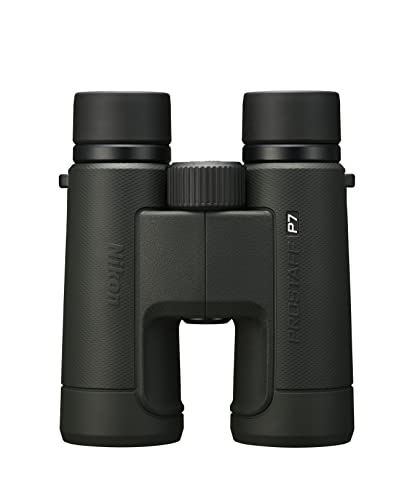 Nikon PROSTAFF P7 10x42 Binocular | Waterproof, fogproof, Rubber-Armored Full-Size Binocular, Oil & Water Repellent Coating & Locking Diopter, Limited Official Nikon USA Model