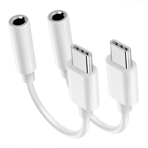 USB C to 3.5mm Headphone Jack Adapter for iPhone 15/15 Pro/Pro Max/Plus, Type C Aux Dongle Cable Cord Compatible with iPad, Samsung Galaxy S23/S23/S22/S21Ultra, MacBook,Note