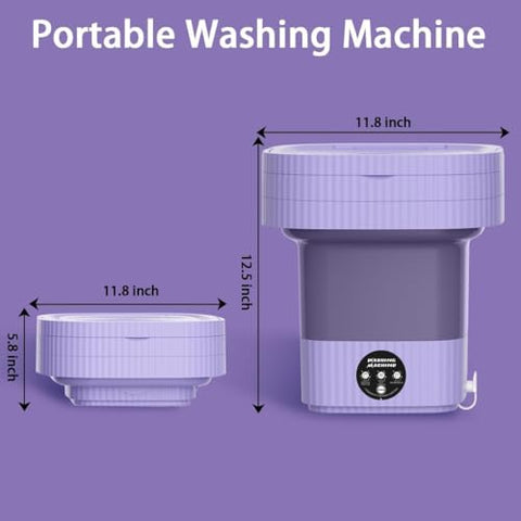 Portable Washing Machine,10L Folding Mini Washer with 3 Modes Deep Cleaning of underwear,baby clothes,Foldable Washing Machine for Apartments,Dorm,Camping,RV,Travel Laundry