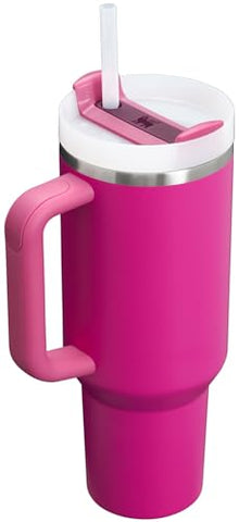 Stanley Quencher H2.0 Tumbler with Handle & Straw 40 oz | Twist On 3-Way Lid | Cupholder Compatible for Travel | Insulated Stainless Steel Cup | BPA-Free | Fuchsia