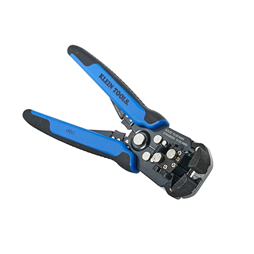 Klein Tools 11061 Self-Adjusting Wire Stripper / Cutter, Heavy Duty, for 10-20 AWG Solid, 12-22 AWG Stranded, and Romex Wire 12/2 and 14/2