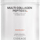 Codeage Multi Collagen Protein Powder Peptides, 2-Month Supply, Hydrolyzed, Type I, II, III, V, X Grass Fed All in One Super Bone Broth Collagen Supplement, Non-GMO, 20 Ounces