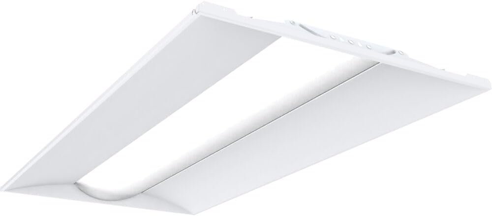 Lithonia Lighting 2x4 LED Troffer Light, Adjustable Lumens, 3-in-1 CCT