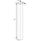 Mail Boss 7121, Black In-Ground Mounting Post, 43 x 4 x 4 inches, for Use with Mailbox