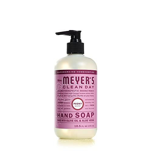 MRS. MEYER'S CLEAN DAY Hand Soap Peony, 12.5 Fl Oz (Pack of 6)