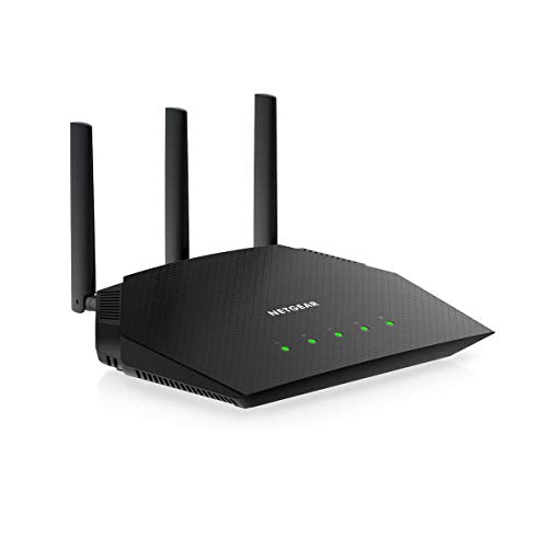 NETGEAR 4-Stream WiFi 6 Router (R6700AX) – AX1800 Wireless Speed (Up to 1.8 Gbps) | Coverage up to 1,500 sq. ft., 20 devices