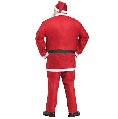 Fun World mens Costumes Plus-size Plus Size Adult Pub Crawl Santa Suit Costume, Red/White, XL 50-54 US