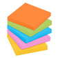 Post-it Super Sticky Notes, 3x3 in, 6 Pads, 2x the Sticking Power, Energy Boost Collection, Bright Colors (Orange, Pink, Blue, Green,Yellow),Recyclable (654-6SSAU)