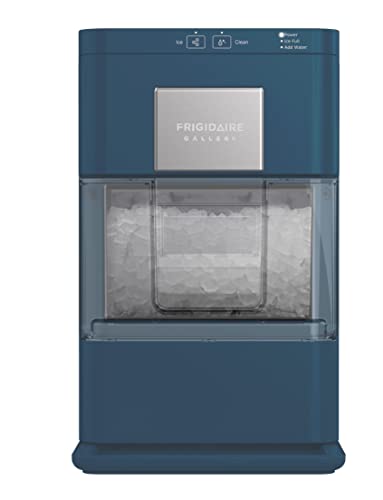 FRIGIDAIRE Gallery EFIC255 Countertop Crunchy Chewable Nugget Ice Maker, 44lbs per Day, Auto Self Cleaning, 2.0 Gen, Navy