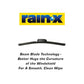 Rain-X 810195 Latitude 2-In-1 Water Repellent Wiper Blades, 26" and 17" Windshield Wipers (Pack Of 2), Automotive Replacement Windshield Wiper Blades With Patented Rain-X Water Repellency Formula