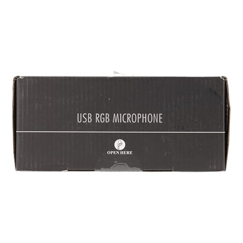 COCONISE Gaming Microphone, USB PC Mic for Podcasts Videos, Streaming, Condenser Mic with Quick Mute, Tripod Stand, Pop Filter, RGB Indicator, Shock Mount, Rotate gain button, Compatible with PS4/5/PC