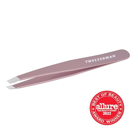 Tweezerman Exclusive Purple Wisteria Slant Tweezer - Hair Removal Tweezers, Stainless Steel