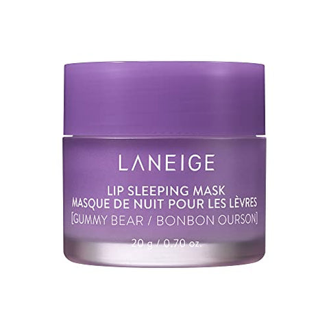 LANEIGE Lip Sleeping Mask Gummy Bear: Nourish, Hydrate, Vitamin C, Murumuru & Shea Butter, Antioxidants, Flaky, Dry Lips