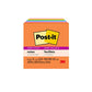 Post-it Super Sticky Notes, 3x3 in, 6 Pads, 2x the Sticking Power, Energy Boost Collection, Bright Colors (Orange, Pink, Blue, Green,Yellow),Recyclable (654-6SSAU)