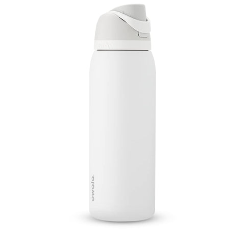 Owala FreeSip Insulated Stainless Steel Water Bottle with Straw for Sports, Travel, and School BPA-Free Sports Water Bottle, 40 oz, Shy Marshmallow