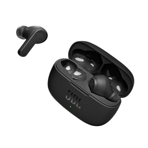 JBL Vibe 200TWS - True Wireless Earbuds, 20 hours of combined playback, JBL Deep Bass Sound, Comfort-fit, IPX2 rating, Pocket friendly (Black)