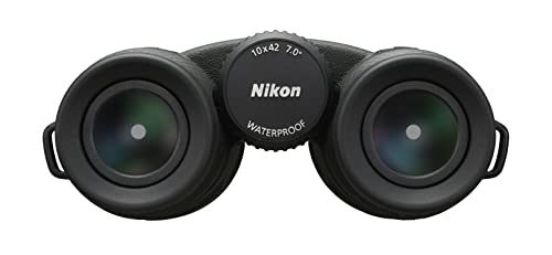 Nikon PROSTAFF P7 10x42 Binocular | Waterproof, fogproof, Rubber-Armored Full-Size Binocular, Oil & Water Repellent Coating & Locking Diopter, Limited Official Nikon USA Model