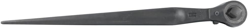 Klein Tools 3238 Ratcheting Wrench, Construction Spud Wrench, 1/2-Inch Drive, Forged From Alloy Steel, Corrosion Resistant Black Finish, 15-Inch