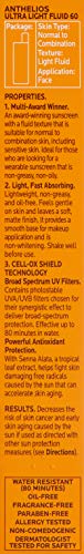 La Roche-Posay Anthelios Light Fluid Facial Sunscreen SPF 60 | Lightweight Sunscreen For Face | Fluid Texture | Broad Spectrum SPF + Antioxidants | Oil Free & Oxybenzone Free | Travel Size 1.7 Fl. Oz.