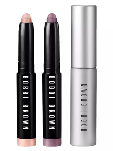 Bobbi Brown City Stroll Mini Long-Wear Cream Shadow Stick Set: Golden Pink and Mauve with Smokey Eye Mascara