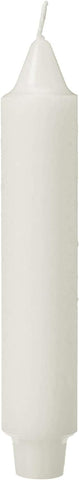 Root Candles 4-Count Unscented Dinner Candles Dripless Beeswax Enhanced Timberline™ Collenette Boxed Candle Set, 7-Inch, White