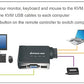 IOGEAR 2-Port USB KVM Switch with Cables and Remote