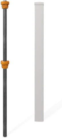 WamBam 4ft White Vinyl Finishing Post