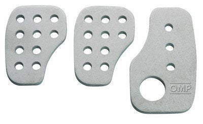 OMP - Racing Pedals - Silver (Set of 3) (OA0-1030)