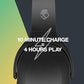 Skullcandy Crusher Evo Over-Ear Wireless Headphones with Sensory Bass with Charging Cable, 40 Hr Battery, Microphone, Works with iPhone Android and Bluetooth Devices - Black