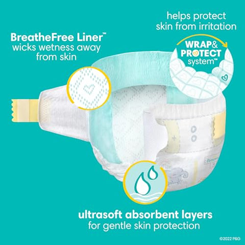 Pampers Baby Diapers - Swaddlers - Size 8, 38 Count, Ultra Soft Disposable Infant Diaper