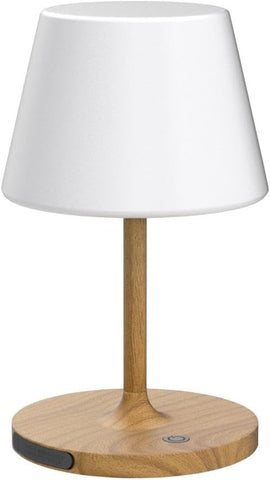 WEILAILUX Outdoor Table Lamp, Shower Lamp Waterproof (Wood Grain H9.6in)