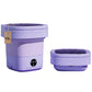 Portable washing machine,Mini Washer,11L upgraded large capacity foldable Washer.Deep cleaning of underwear, baby clothes and other small clothes.Suitable for apartments, dormitories, hotels.(Purple)