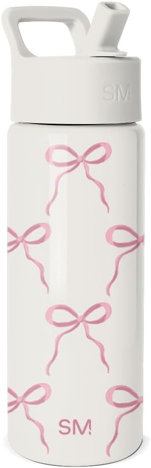 Simple Modern Kids Water Bottle & Toddler Cup | 18oz | Bows