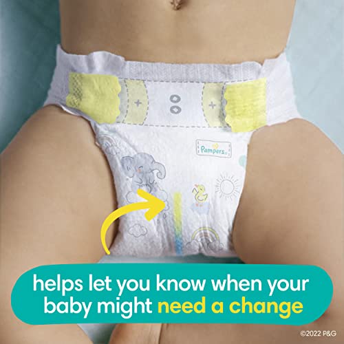 Pampers Swaddlers Diapers Newborn - Size 0, 84 Count, Ultra Soft Disposable Baby Diapers