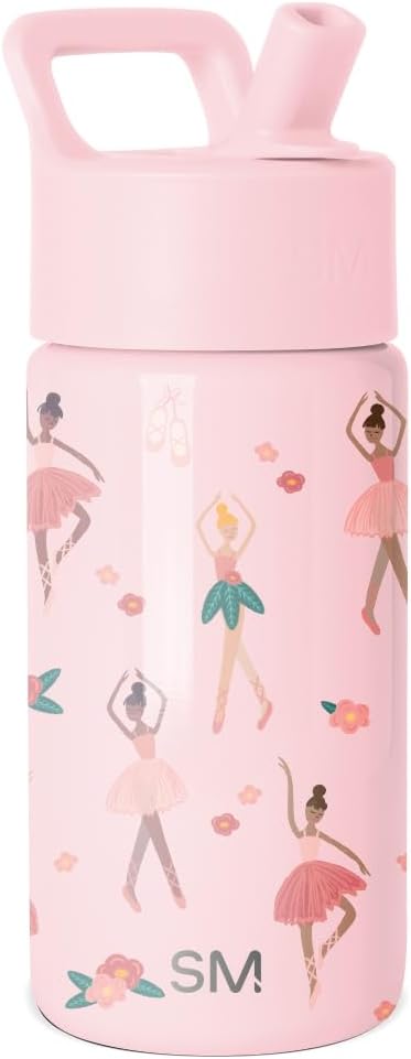 Simple Modern Kids Water Bottle & Toddler Cup | 14oz | Ballerina
