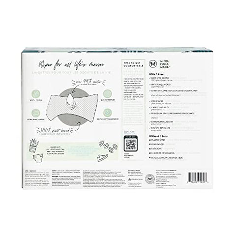 The Honest Company Clean Conscious Unscented Wipes | Over 99% Water, Compostable, Plant-Based, Baby Wipes | Hypoallergenic for Sensitive Skin, EWG Verified | Balance Blues, 576 Count