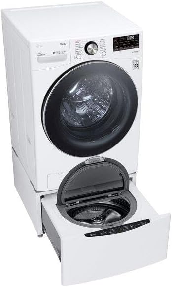 LG WM4200HWA 5.0 cu ft Front‑Load Washer, Steam Wash, Allergiene™ Cycle, Large Capacity, SmartThinQ® Wi‑Fi Enabled, White