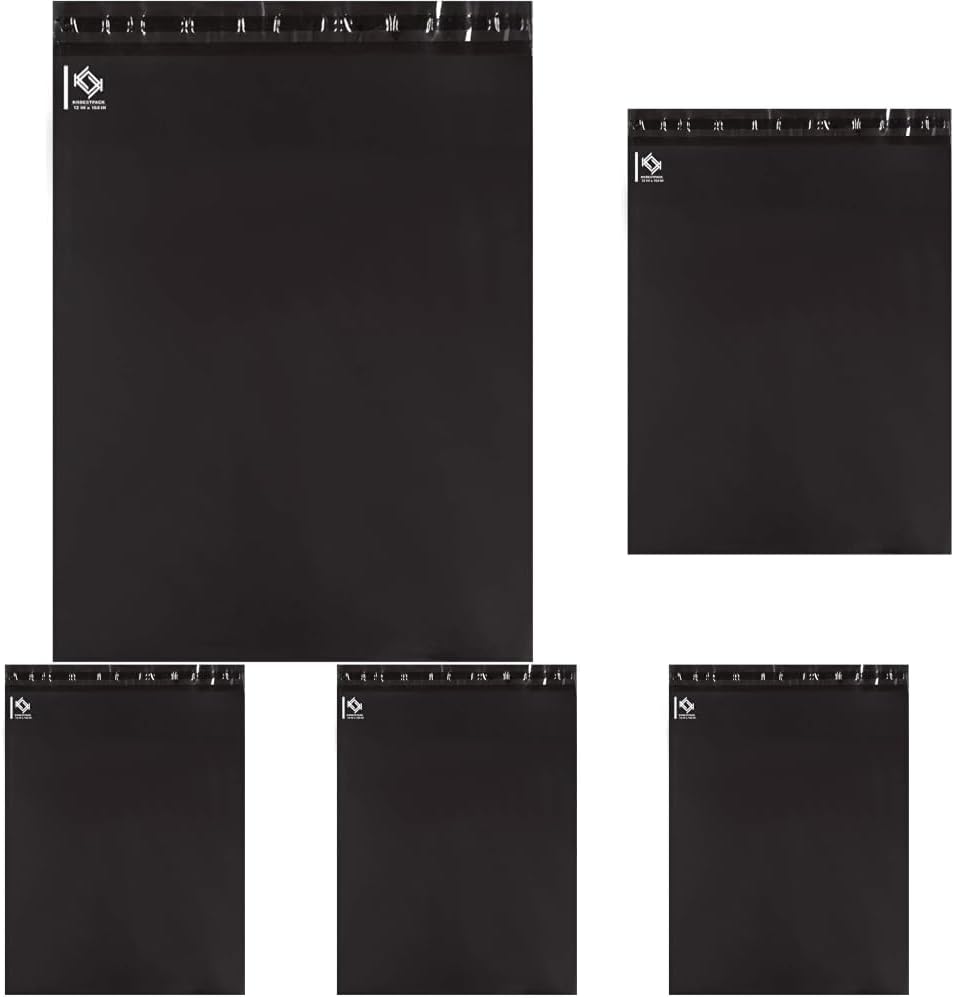 KKBESTPACK Black Poly Mailers 14.5x19 in, Shipping Bags, 500 Pcs