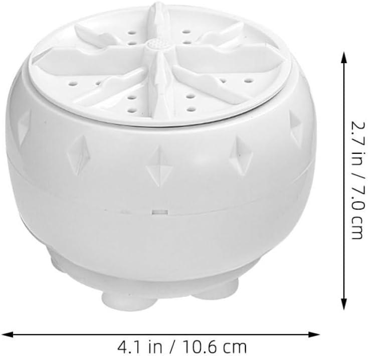 Mini Portable Washing Machine Automatic Turbo Washer with Usb Power Supply and Bottom Suction Cup Compact Countertop Washer for Underwear Socks Home Rv Travel Apartment