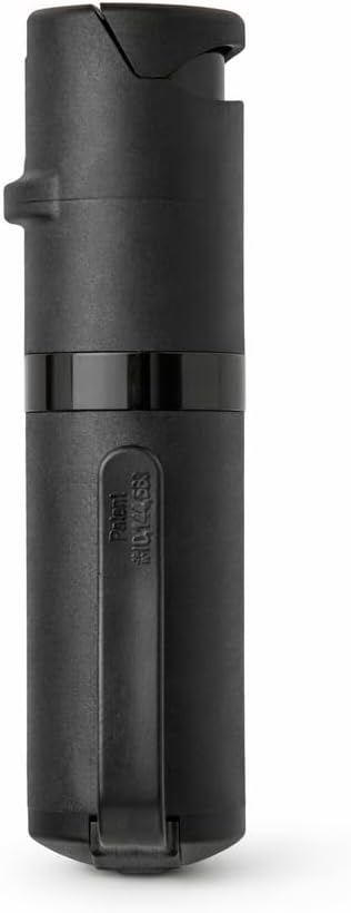 POM Pepper Spray Pocket Clip, Quick Flip Top Safety, Maximum Strength OC Formula with UV Marking Dye, Safe Compact and Tactical Design for Everyday Carry, 25 Bursts, 10 ft Range, 0.5 fl oz