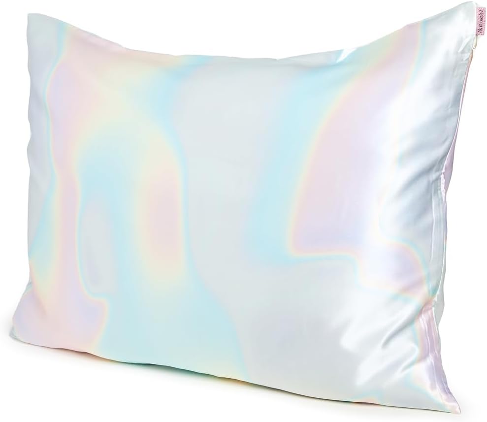 Kitsch Satin Pillowcase with Zipper - Standard Size, Aura