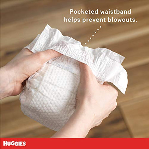 Baby Diapers Size 1, 76ct, Huggies Little Snugglers, Gentle Skin Protection