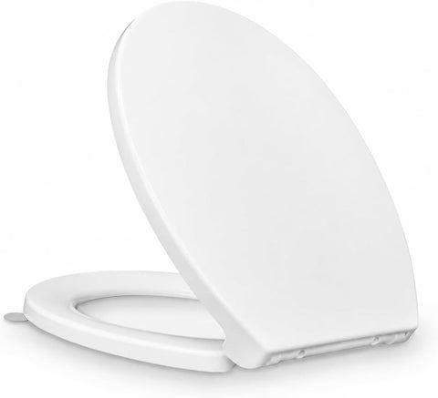 KHE Round Toilet Seat, Soft Close, 16.5 Inch, White