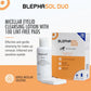 THEA PHARMA Blephasol Duo 100ml Eyelid Cleansing Micellar Lotion with 100 Cotton Pads for Daily Eyes Care | Preservatives Free | Suitable for Contact Lens Wearers