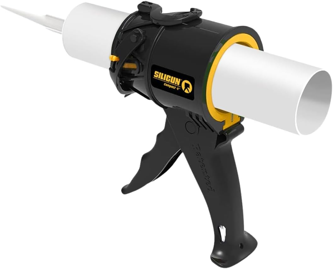 SILIGUN™ Gen-3 Compact Caulking Gun - No Drip Caulk Gun - Patented Design - Lightweight ABS Frame