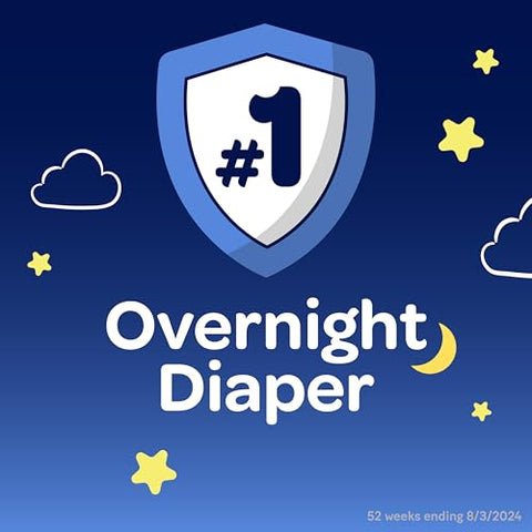 Huggies Size 3 Overnites Baby Diapers: Overnight Diapers, Size 3 (16-28 lbs), 58 Ct