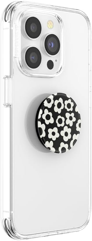 PopSockets Adhesive Phone Grip, Holder- Black Mod Flower