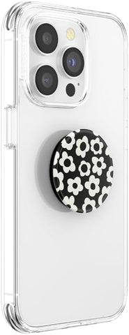 PopSockets Adhesive Phone Grip, Holder- Black Mod Flower